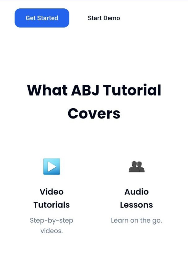 ABJ Tutorial Mini App